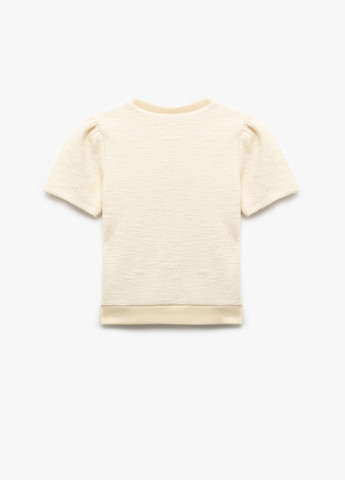 Кремовая летняя футболка KOTON