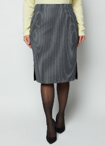 Черно-белая кэжуал с абстрактным узором юбка Miledi карандаш
