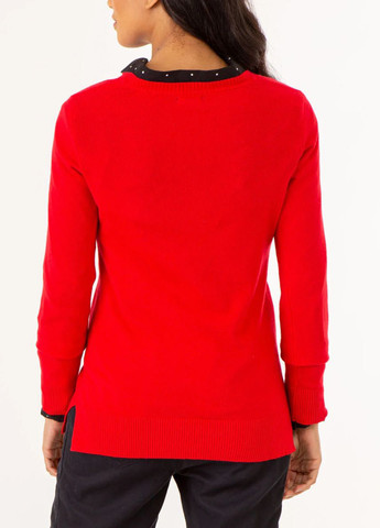 Красный демисезонный пуловер пуловер U.S. Polo Assn.