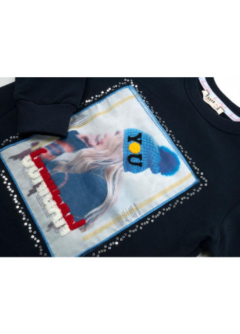 Кофта з дівчинкою (14449-140G-blue) Breeze (251313708)