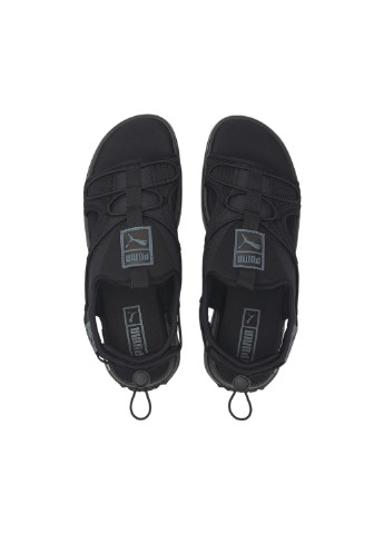Сандалии Surf Sandals Puma однотонные чёрные спортивные