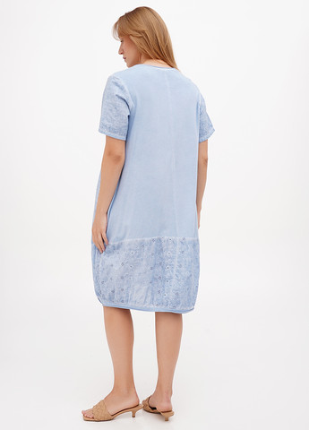 Голубое кэжуал платье баллон, оверсайз Made in Italy персонажи