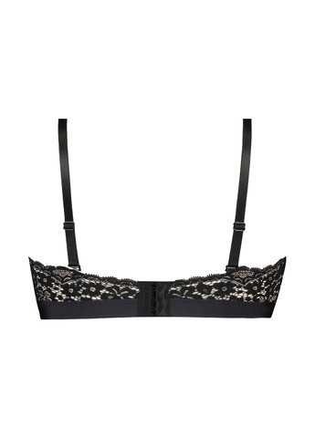 Чорний топ бюстгальтер Hunkemoller без кісточок мереживо, поліамід