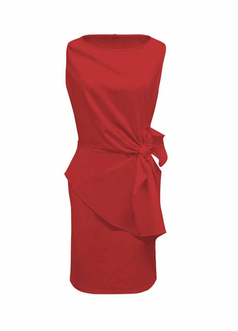 Червона святковий, вечірня сукня силуетна SHEIN однотонна