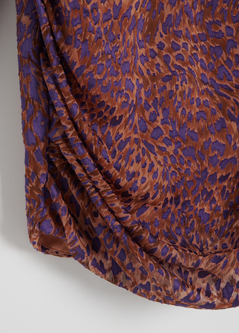 Комбинированное кэжуал платье Reserved с абстрактным узором