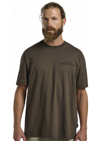 Коричневая футболка Jack Wolfskin TRAILBLAZER T M