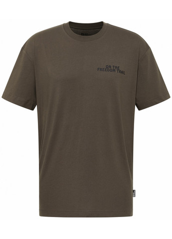 Коричневая футболка Jack Wolfskin TRAILBLAZER T M