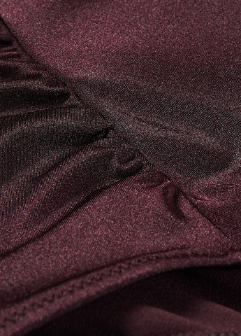 Темно-бордовые купальные трусики однотонные C&A