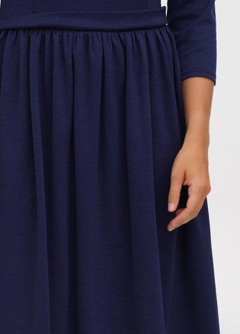 Темно-синее кэжуал платье клеш Laura Bettini однотонное