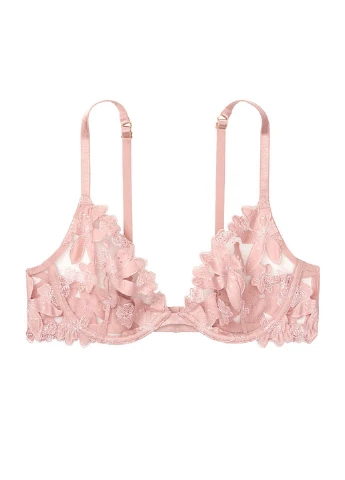 Рожевий демісезонний комплект (бюстгальтер, труси) Victoria's Secret