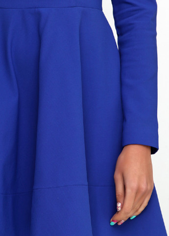 Синее кэжуал платье Kristina Mamedova однотонное