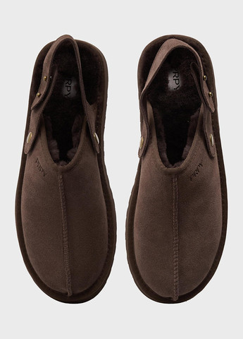 Коричневые сабо PRPY на платформе с тиснением, с логотипом