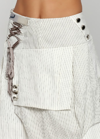 Белая кэжуал в полоску юбка Grazia Pi мини