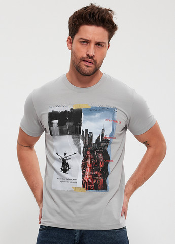 Серая футболка Trend Collection