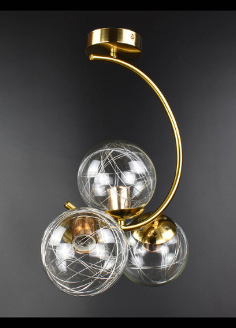 Люстра потолочная на 3 лампочки 068/3 Бронза 45х20х35 см. Handmade (234538138)