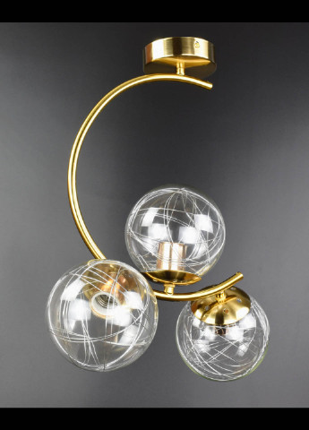 Люстра потолочная на 3 лампочки 068/3 Бронза 45х20х35 см. Handmade (234538138)