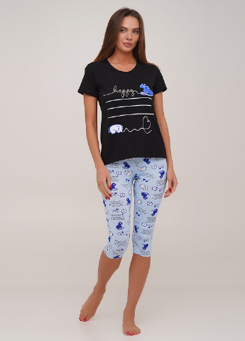Комбинированная всесезон пижама (футболка, бриджи) футболка + бриджи Lucci