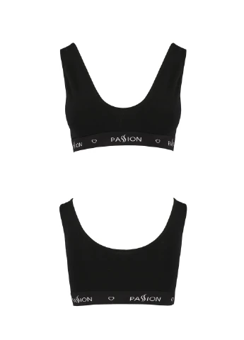 Спортивний топ з широкою гумкою PS004 TOP black, size XL Passion (255615083)