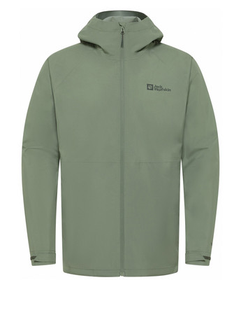 Серо-зеленая демисезонная ветровка Jack Wolfskin PRELIGHT 2.5L LT JKT M