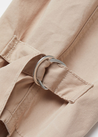 Бежевые кэжуал демисезонные зауженные брюки H&M