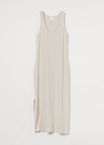 Світло-бежева кежуал сукня сукня-майка H&M однотонна