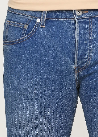 Синие демисезонные слим джинсы H&M
