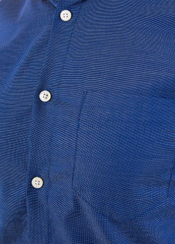 Синяя кэжуал рубашка однотонная Jack & Jones