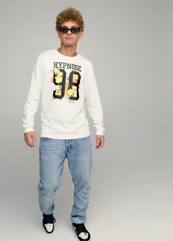 Білий свитшот мужской basic /no flis/ YAPPI малюнок (254557559)