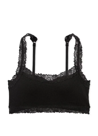 Чорний демісезонний комплект (бюстгальтер, трусики) Victoria's Secret