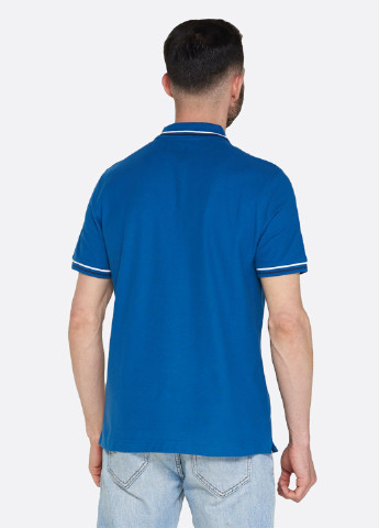 Темно-голубой футболка-поло для мужчин Lotto однотонная