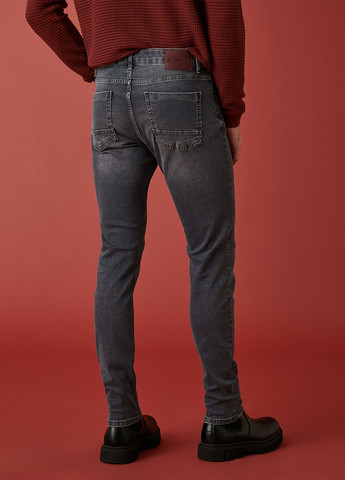 Темно-серые демисезонные слим, прямые джинсы KOTON
