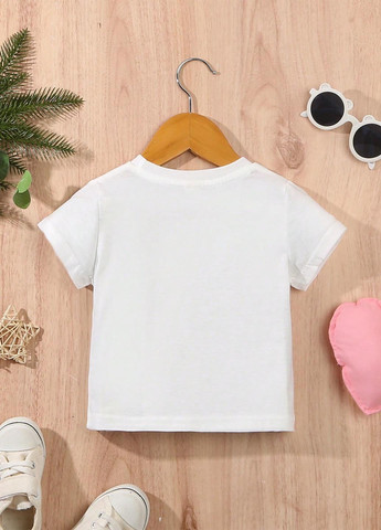 Белая летняя футболка SHEIN