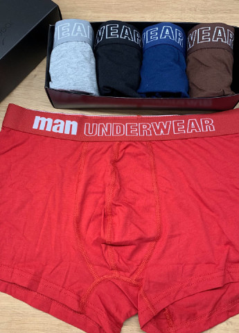 Мужские трусы Man Underwear боксеры надписи комбинированные повседневные