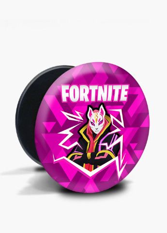 Попсокет (Popsockets) тримач для смартфону Фортнайт (Fortnite) (8754-1189) Чорний MobiPrint (216748506)