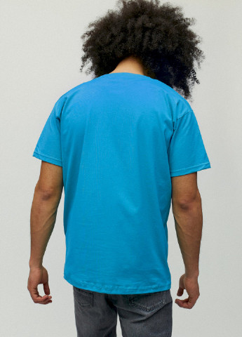 Светло-синяя футболка мужская YAPPI
