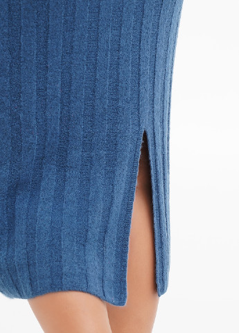 Светло-синяя кэжуал однотонная юбка Monki