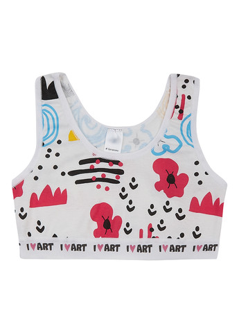 Белый демисезонный комплект (топ, трусы) Garnamama