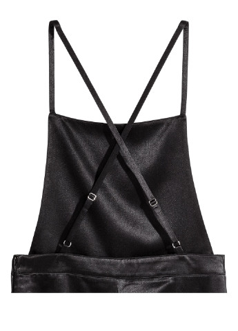 Комбинезон H&M однотонный чёрный кэжуал