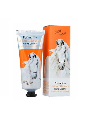 Крем для рук на основі кінського жиру Visible Difference Horse Oil Hand Cream 100 мл FarmStay (253384881)
