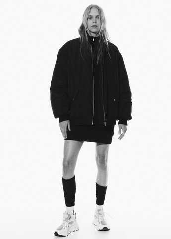 Чорна кежуал сукня сукня-худі H&M однотонна