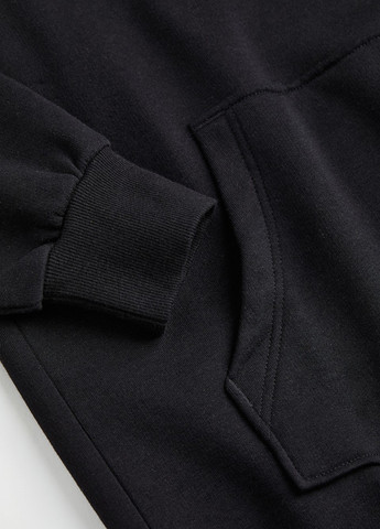 Чорна кежуал сукня сукня-худі H&M однотонна