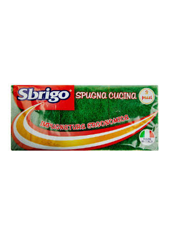 Губки Sbrigo для миття посуду 9*6,5*4 см (3 шт) IRGE (252961109)