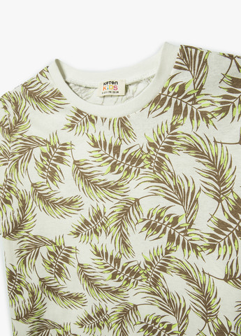 Бежевая летняя футболка KOTON