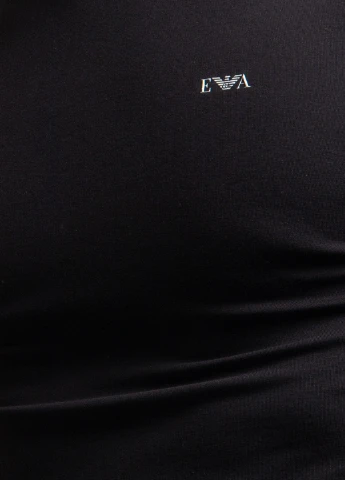 Черная черная футболка с круглым вырезом Armani