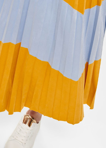 Желтая кэжуал с геометрическим узором юбка Only
