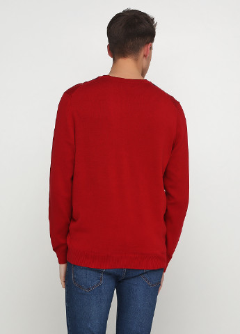 Вишневый демисезонный пуловер пуловер Miss Moda