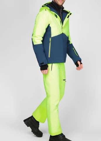 Салатовые лыжные брюки с логотипом Man Pant 39W1537 CMP (256501856)