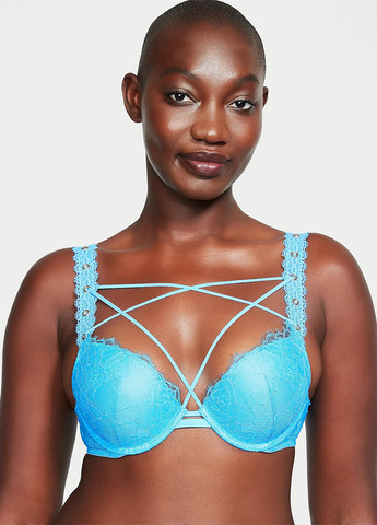 Голубой демисезонный комплект (бюстгальтер, трусики) Victoria's Secret