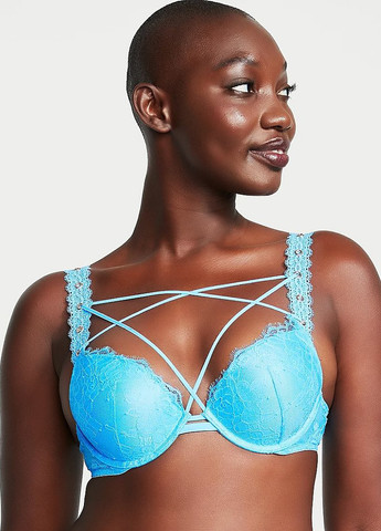 Голубой демисезонный комплект (бюстгальтер, трусики) Victoria's Secret