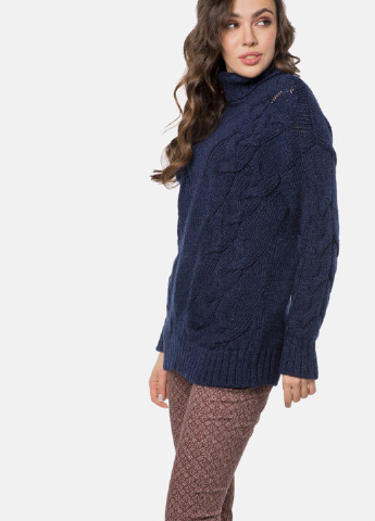 Темно-синій зимовий светр MR 520